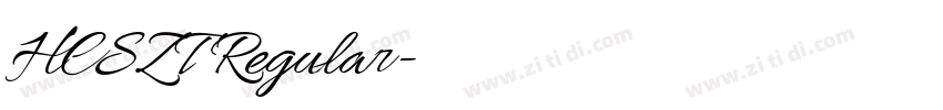 HCSZT Regular字体转换 HCSZT Regular字体转换